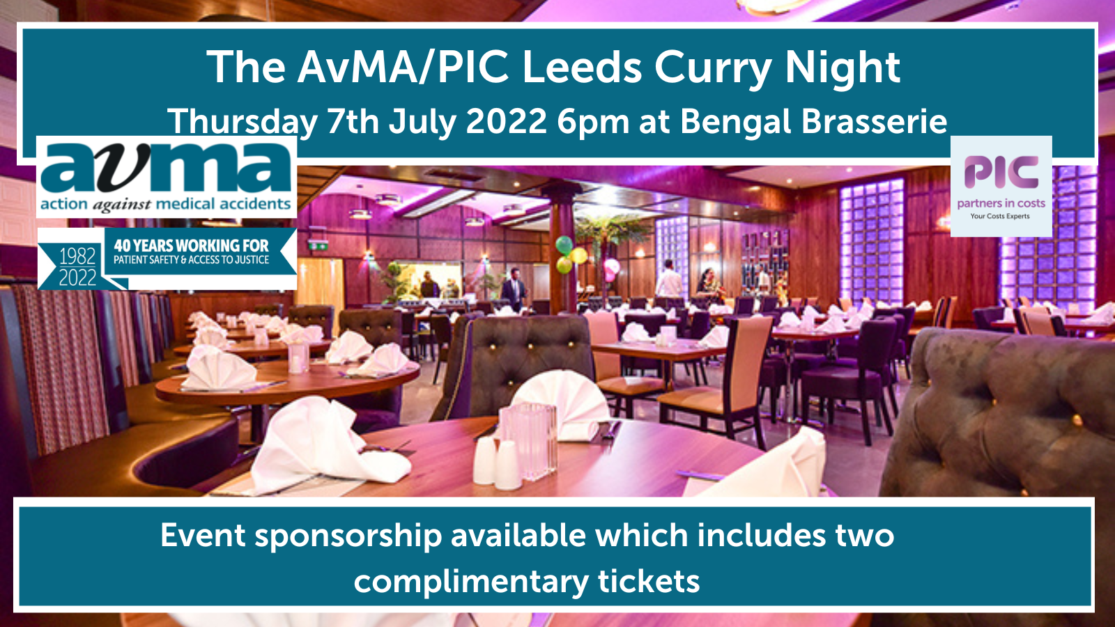 AvMA The AvMA / PIC Leeds Curry Night